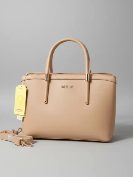 beige nude classic handbag for women