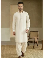 men cream wash wear suit