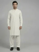 men off white wash wear suit