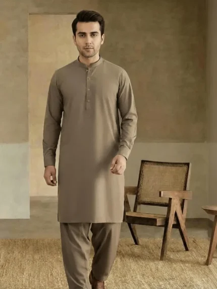 men sand beige wash wear suit