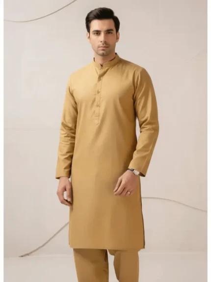 men soft mustard wash wear suit