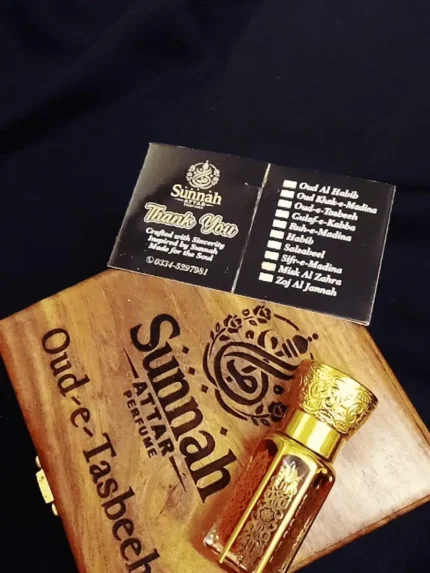 oud e tasbeeh 6ml attar bottle