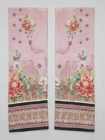Pink printed lawn 3 piece suit with floral design and dupatta