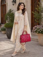 red quilted handbag for women with chain